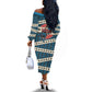Bill Pickett Black Cowboy Off The Shoulder Long Sleeve Dress Western American Heritage - Grunge Stars And Stripes