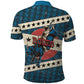 Bill Pickett Black Cowboy Polo Shirt Western American Heritage - Grunge Stars And Stripes
