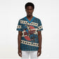 Bill Pickett Black Cowboy Scrub Top Western American Heritage - Grunge Stars And Stripes