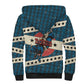 Bill Pickett Black Cowboy Sherpa Hoodie Western American Heritage - Grunge Stars And Stripes