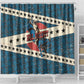 Bill Pickett Black Cowboy Shower Curtain Western American Heritage - Grunge Stars And Stripes