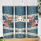 Bill Pickett Black Cowboy Skinny Tumbler Western American Heritage - Grunge Stars And Stripes