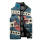 Bill Pickett Black Cowboy Sleeveless Puffer Jacket Western American Heritage - Grunge Stars And Stripes