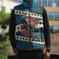 Bill Pickett Black Cowboy Sleeveless Puffer Jacket Western American Heritage - Grunge Stars And Stripes