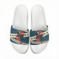 Bill Pickett Black Cowboy Slide Sandals Western American Heritage - Grunge Stars And Stripes
