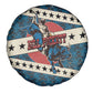 Bill Pickett Black Cowboy Spare Tire Cover Western American Heritage - Grunge Stars And Stripes