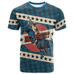 Bill Pickett Black Cowboy T shirt Western American Heritage - Grunge Stars And Stripes