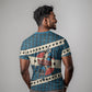 Bill Pickett Black Cowboy T shirt Western American Heritage - Grunge Stars And Stripes