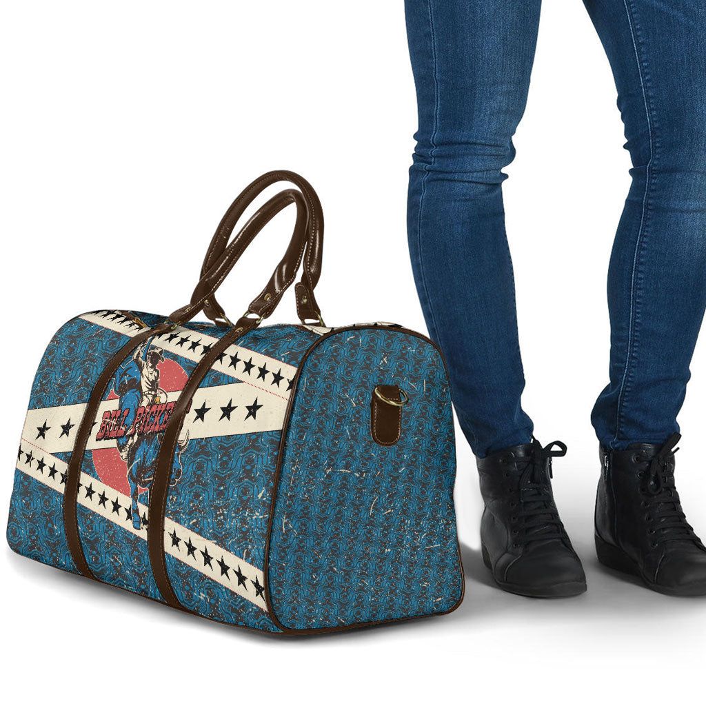 Bill Pickett Black Cowboy Travel Bag Western American Heritage - Grunge Stars And Stripes