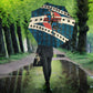 Bill Pickett Black Cowboy Umbrella Western American Heritage - Grunge Stars And Stripes