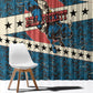 Bill Pickett Black Cowboy Window Curtain Western American Heritage - Grunge Stars And Stripes