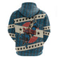 Bill Pickett Black Cowboy Zip Hoodie Western American Heritage - Grunge Stars And Stripes