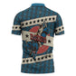 Bill Pickett Black Cowboy Zipper Polo Shirt Western American Heritage - Grunge Stars And Stripes