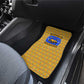 Buffalo Soldiers Christmas Car Mats Yellow Cartoon Buffalo Santa Hat Design - African Pride