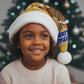 Buffalo Soldiers Christmas Santa Hat Yellow Cartoon Buffalo Santa Hat Design - African Pride