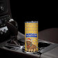 Buffalo Soldiers Christmas Skinny Tumbler Yellow Cartoon Buffalo Santa Hat Design - African Pride