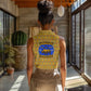 Buffalo Soldiers Christmas Women Sleeveless Polo Shirt Yellow Cartoon Buffalo Santa Hat Design - African Pride