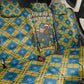 Buffalo Soldiers Christmas Back Car Seat Cover Blue Yellow Plaid Parade Illustration Design - African Pride