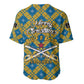 Buffalo Soldiers Christmas Baseball Jersey Blue Yellow Plaid Parade Illustration Design - African Pride