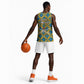 Buffalo Soldiers Christmas Basketball Jersey Blue Yellow Plaid Parade Illustration Design - African Pride