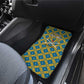 Buffalo Soldiers Christmas Car Mats Blue Yellow Plaid Parade Illustration Design - African Pride