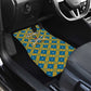 Buffalo Soldiers Christmas Car Mats Blue Yellow Plaid Parade Illustration Design - African Pride