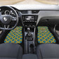 Buffalo Soldiers Christmas Car Mats Blue Yellow Plaid Parade Illustration Design - African Pride