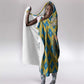 Buffalo Soldiers Christmas Hooded Blanket Blue Yellow Plaid Parade Illustration Design - African Pride