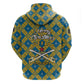 Buffalo Soldiers Christmas Hoodie Blue Yellow Plaid Parade Illustration Design - African Pride
