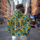 Buffalo Soldiers Christmas Hoodie Blue Yellow Plaid Parade Illustration Design - African Pride