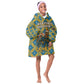 Buffalo Soldiers Christmas Kid Wearable Blanket Hoodie Blue Yellow Plaid Parade Illustration Design - African Pride