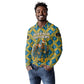 Buffalo Soldiers Christmas Long Sleeve Polo Shirt Blue Yellow Plaid Parade Illustration Design - African Pride
