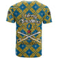 Buffalo Soldiers Christmas T shirt Blue Yellow Plaid Parade Illustration Design - African Pride