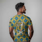 Buffalo Soldiers Christmas T shirt Blue Yellow Plaid Parade Illustration Design - African Pride