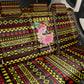 Uganda Christmas Back Car Seat Cover Flamingo Lights Uganda Flag and Black Red Yellow - African Pride