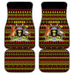 Uganda Christmas Car Mats Flamingo Lights Uganda Flag and Black Red Yellow - African Pride