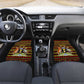 Uganda Christmas Car Mats Flamingo Lights Uganda Flag and Black Red Yellow - African Pride