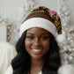 Uganda Christmas Santa Hat Flamingo Lights Uganda Flag and Black Red Yellow - African Pride