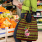 Uganda Christmas Grocery Bag Flamingo Lights Uganda Flag and Black Red Yellow - African Pride