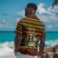 Uganda Christmas Hawaiian Shirt Flamingo Lights Uganda Flag and Black Red Yellow - African Pride