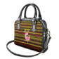 Uganda Christmas Shoulder Handbag Flamingo Lights Uganda Flag and Black Red Yellow - African Pride