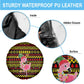 Uganda Christmas Spare Tire Cover Flamingo Lights Uganda Flag and Black Red Yellow - African Pride
