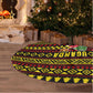 Uganda Christmas Tree Skirt Flamingo Lights Uganda Flag and Black Red Yellow - African Pride