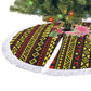 Uganda Christmas Tree Skirt Flamingo Lights Uganda Flag and Black Red Yellow - African Pride