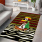 Uganda Christmas Area Rug Santa in Canoe Christmas Tree Uganda Map Flag - African Pride