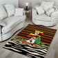 Uganda Christmas Area Rug Santa in Canoe Christmas Tree Uganda Map Flag - African Pride