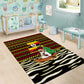 Uganda Christmas Area Rug Santa in Canoe Christmas Tree Uganda Map Flag - African Pride