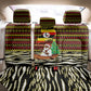 Uganda Christmas Back Car Seat Cover Santa in Canoe Christmas Tree Uganda Map Flag - African Pride