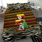 Uganda Christmas Bedding Set Santa in Canoe Christmas Tree Uganda Map Flag - African Pride