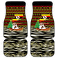 Uganda Christmas Car Mats Santa in Canoe Christmas Tree Uganda Map Flag - African Pride